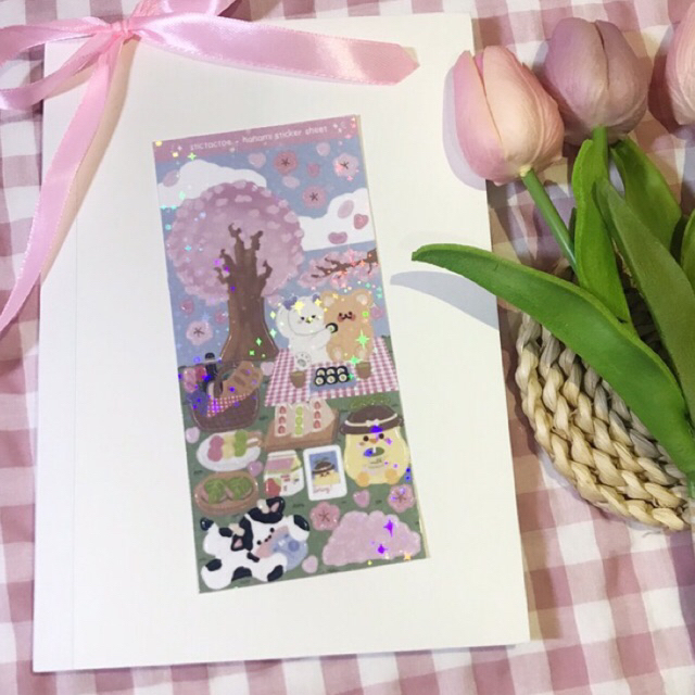 

Hanami Sticker Sheet / Deco Sticker - by Stictactoe