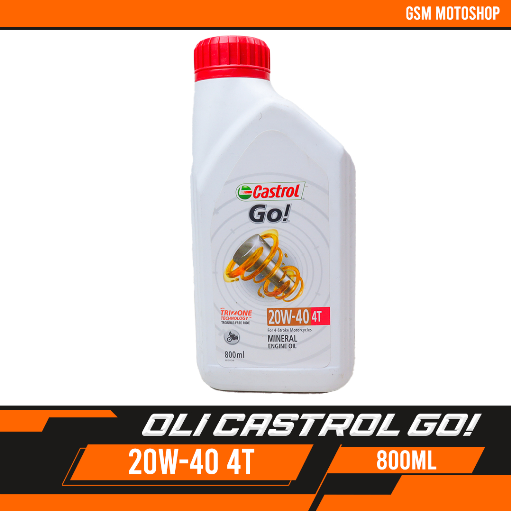 Oli Castrol Go 20W - 40 4T 800ml /Oli Castrol