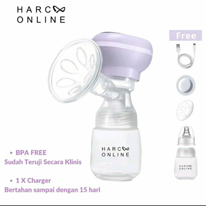 HARCOO Online Breast Pump - Pompa Asi Single Elektrik