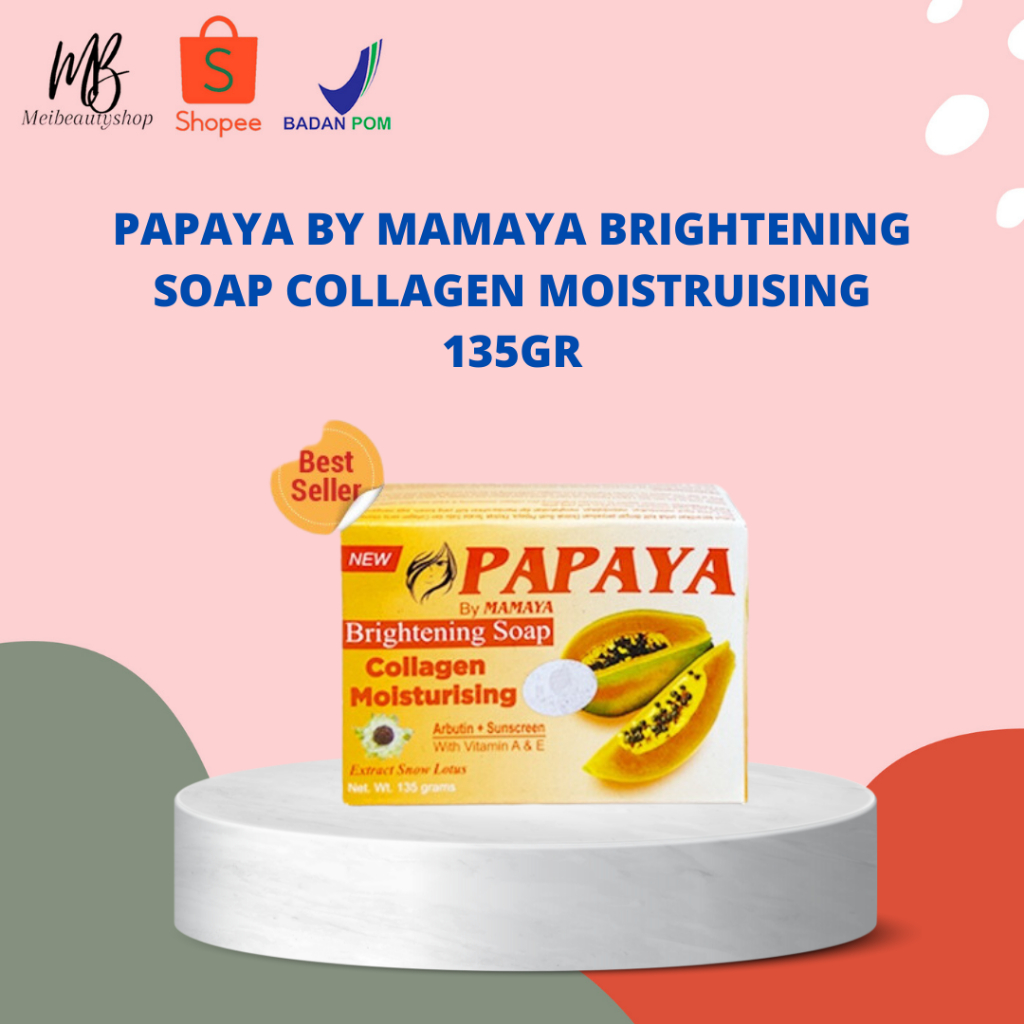 Papaya By Mamaya Brightening Soap Collagen Moistruising 135gr