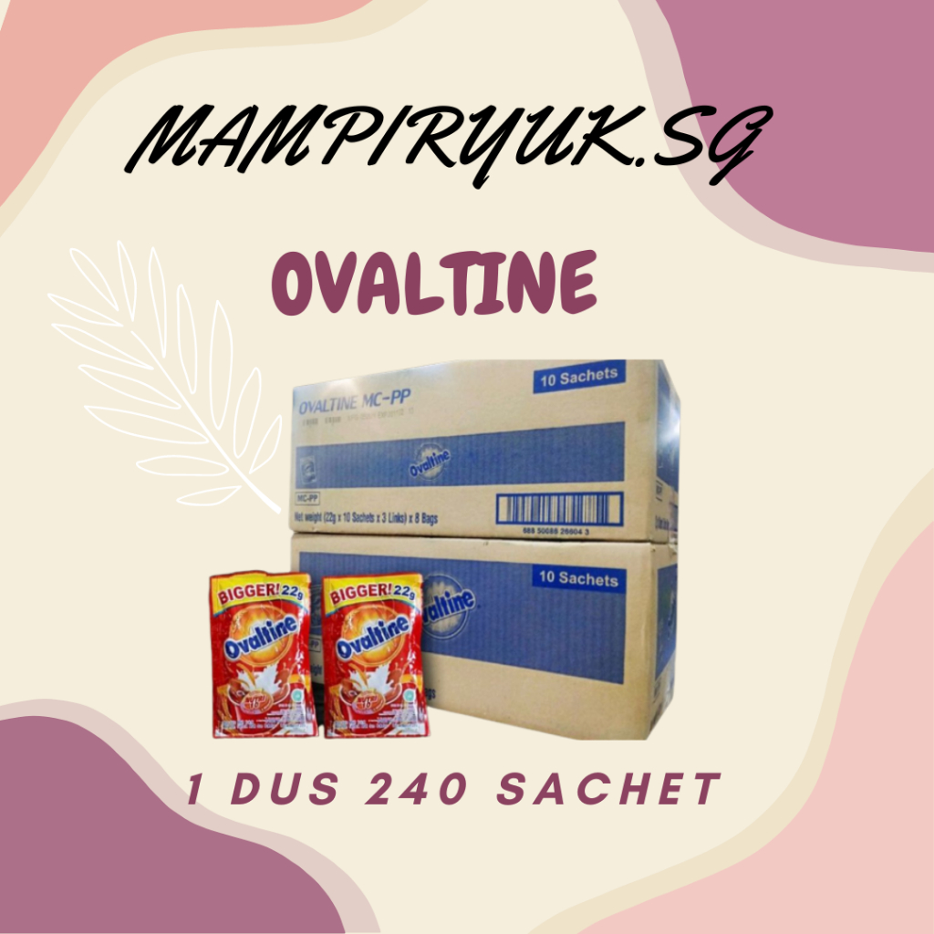 

[DUS/KARTON] OVALTINE SUSU BUBUK COKLAT 22GR 1 DUS ISI 240 SACHET