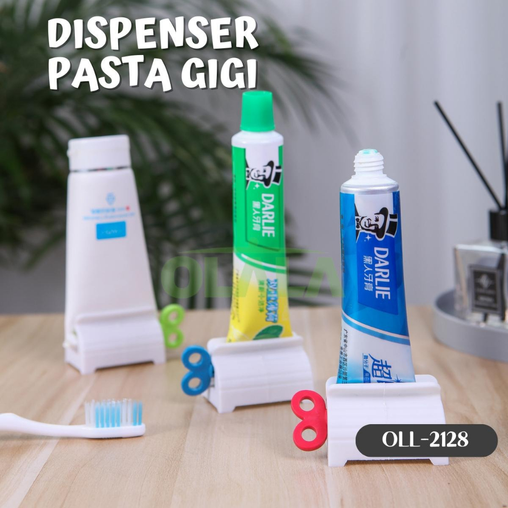 DISPENSER ODOL MODERN STAND PENJEPIT ODOL DENGAN PUTARAN TOOTHPASTE SQUEEZER OLL-2128