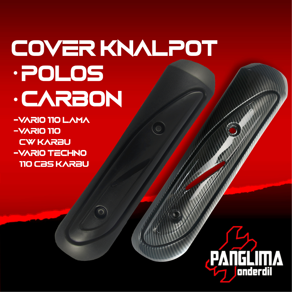 Pelindung Knalpot Vario 110 Karbu-Old-Lama CW-Techno-CBS Carbu Cover Tutup-Penutup-Tameng Kenalpot-Muffler-Exhaust