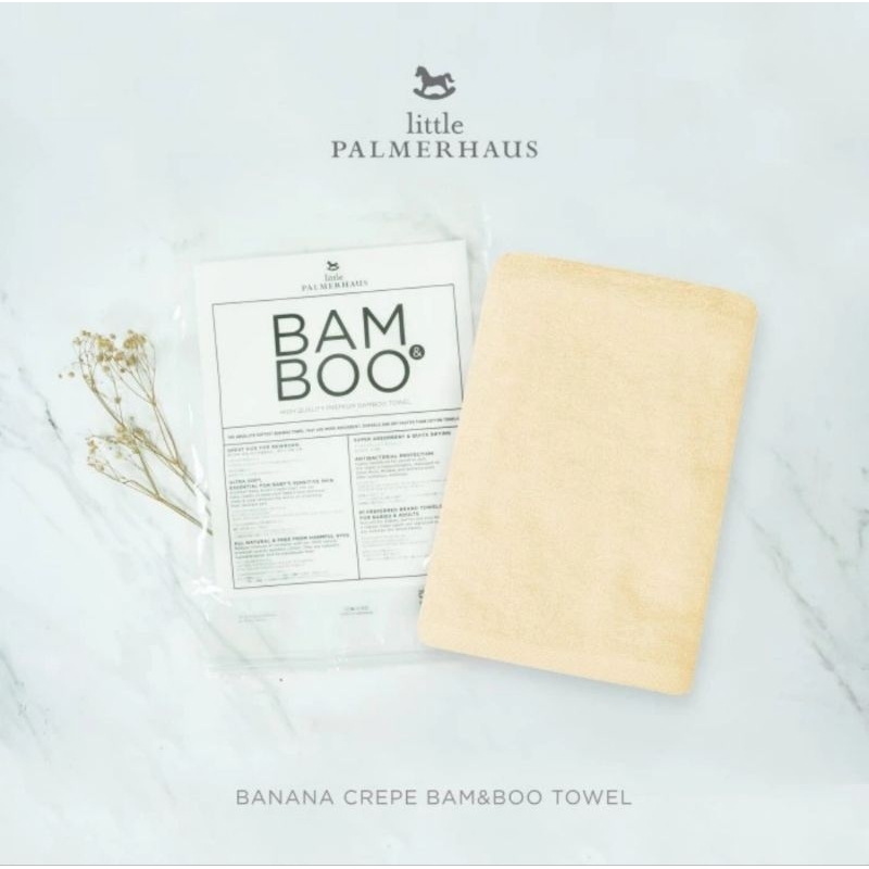 Little Palmerhaus Bam&amp;Boo Bamboo Towel 60x120 cm - Handuk Bayi &amp; Anak