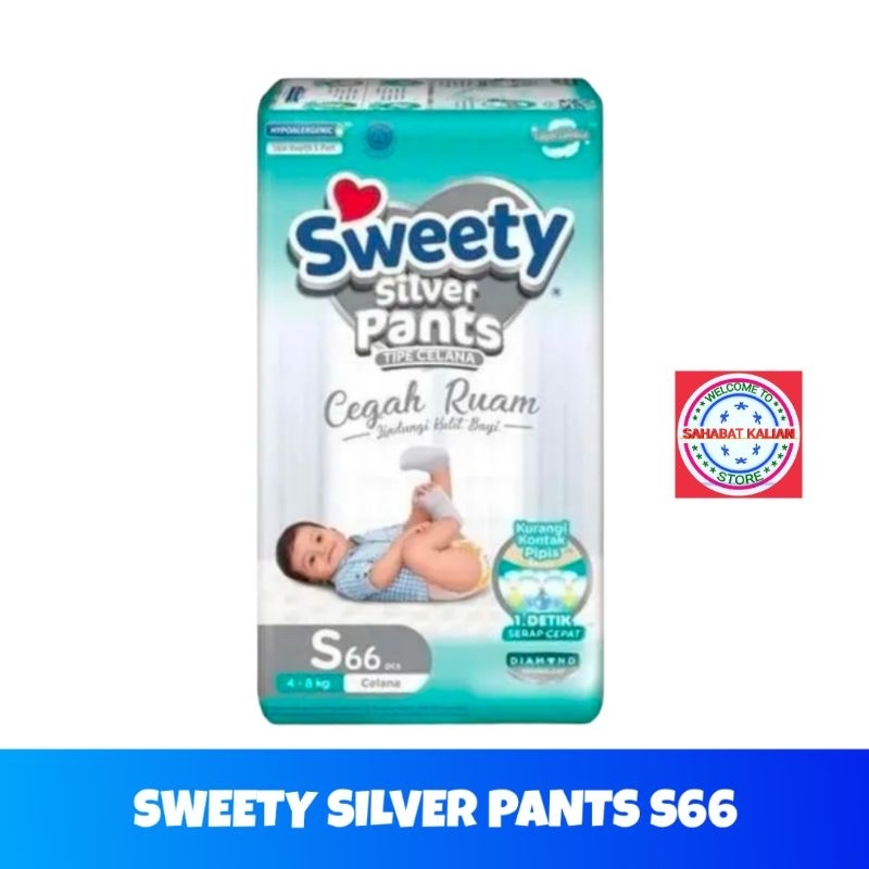 SWEETY SILVER PANTS S66 M60 L54 XL44 DAN XXL36