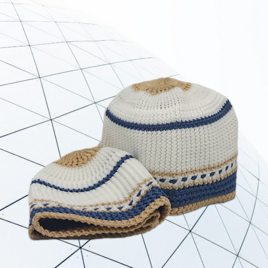 Kopiah Rajut Anak / Peci Rajut Bayi / Kopyah Rajut Yaman / Peci Rajut Anak Laki Laki / Kopyah Rajut 