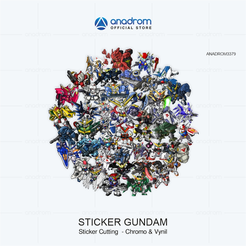 

Sticker Anime Gundam | Sticker Chibi Gundam | Anadrom 3379