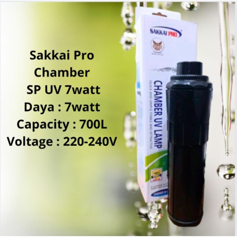 Lampu UV anti lumut bakteri SAKKAI PRO CHAMBER 7WATT