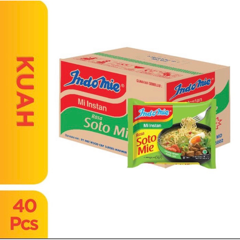 

Indomie Soto Ayam (1Karton isi 40Pcs) Harga Grosir eceran & Karton