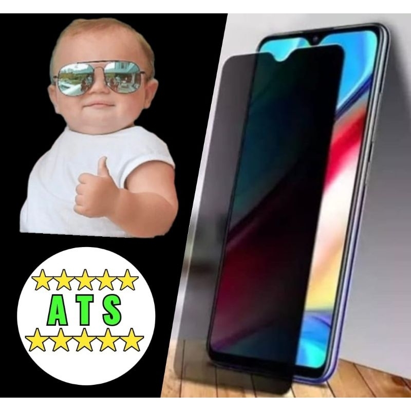 Tg Kaca Spy Tempered Glass Realme All Tipe / Tempered Glass Anti-Spy Realme All Type Privacy Anti Spy / Pelindung Layar Handphone Depan REALME ALL TIPE Anti-Spy