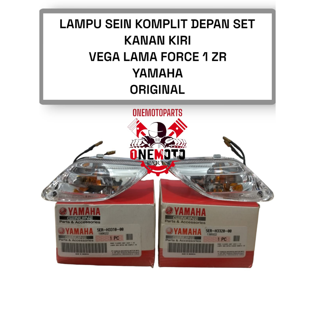 LAMPU SEIN SEN DEPAN KIRI KANAN KOMPLIT SET VEGA LAMA F1ZR YAMAHA 5ER-H3310-00 5ER-H3320-00 ORIGINAL