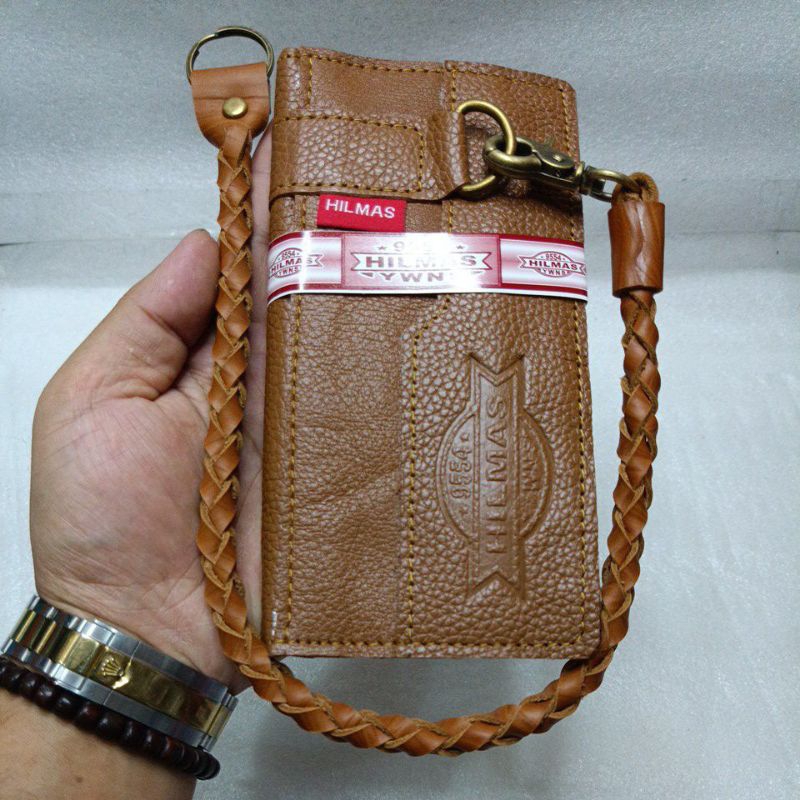 Dompet Model Harley Davidson Panjang Kulit Hilmas || Dompet Lipat Panjang Pria Hilmas