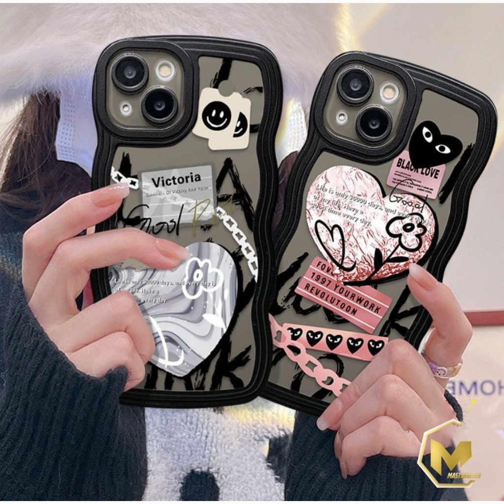 SS814 SOFTCASE TPU FASHION LOVE GRAFITI FOR IPHONE 6 7 8 6+ 7+ 8+ X XS XR XS MAX 11 12 13 14 PRO MAX MA4283