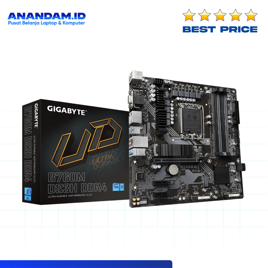 Motherboard Gigabyte B760M DS3H DDR4 - Intel LGA1700