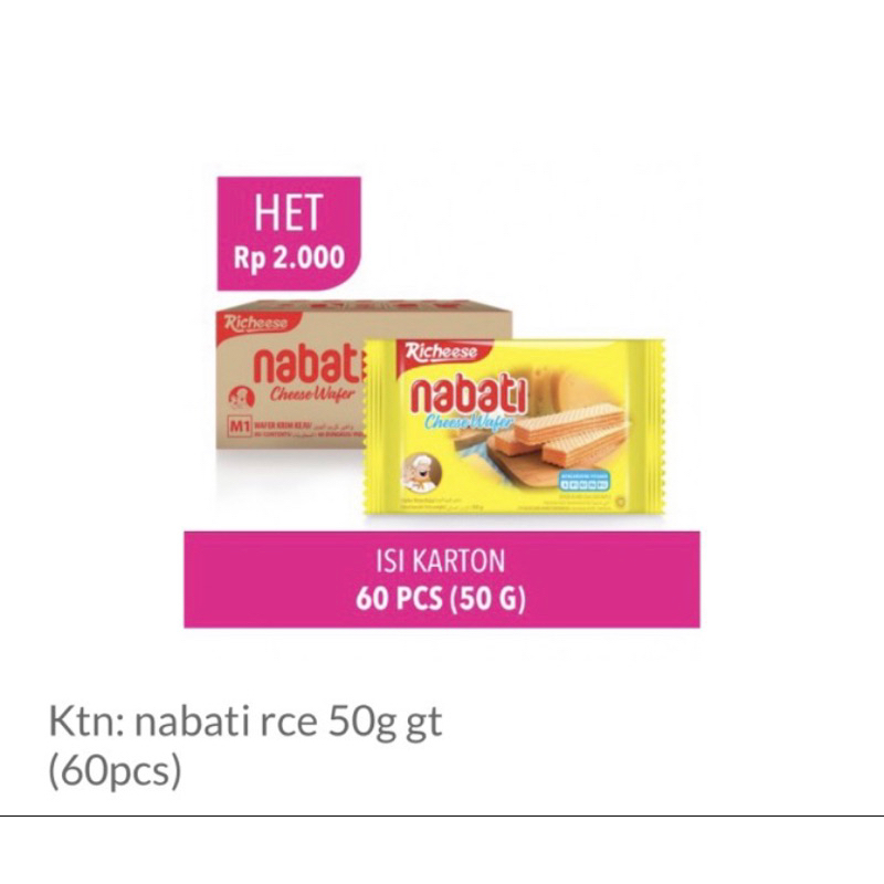 

Richeese Nabati Keju 50Gram Kemasaan Mini pack