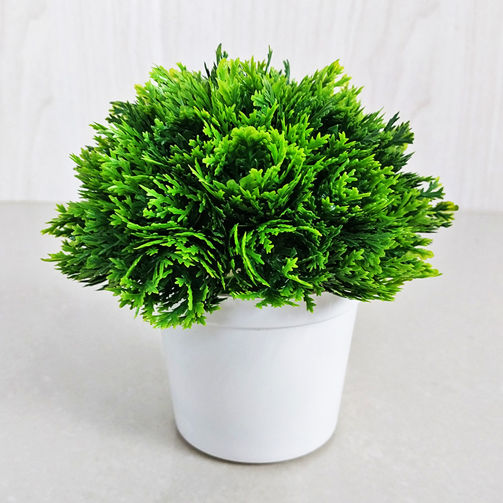 Pot Tanaman Daun Rumput Hias Plastik Artificial Plants Decoration Pot Bunga Hias Azgalery PBP137