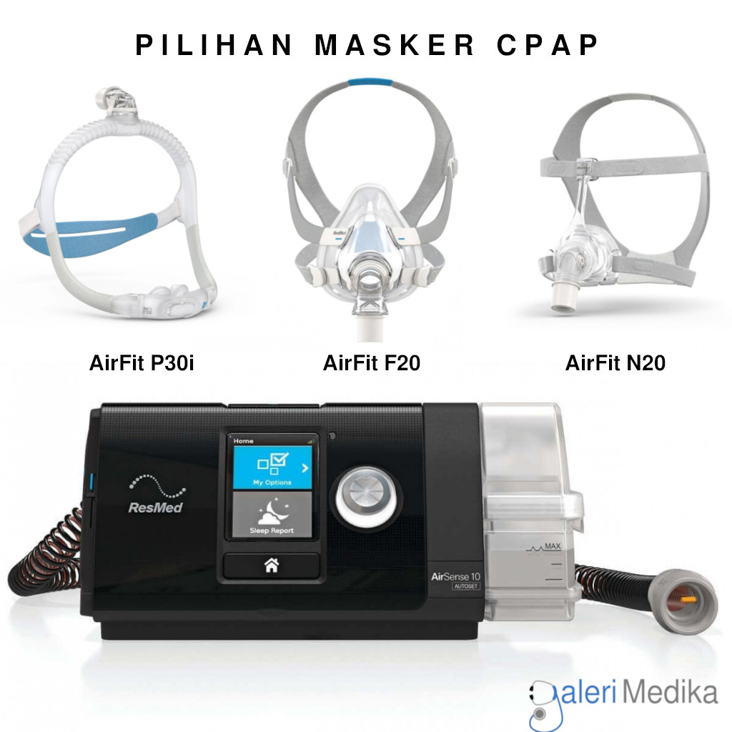 ResMed AirStart 10 Automatic CPAP untuk Sleep Apnea Full Set