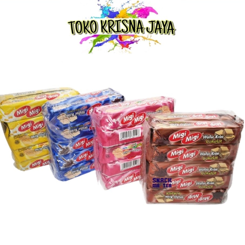 

MIGI MIGI WAFER KRIM NETTO 10 PCS X 11 GR