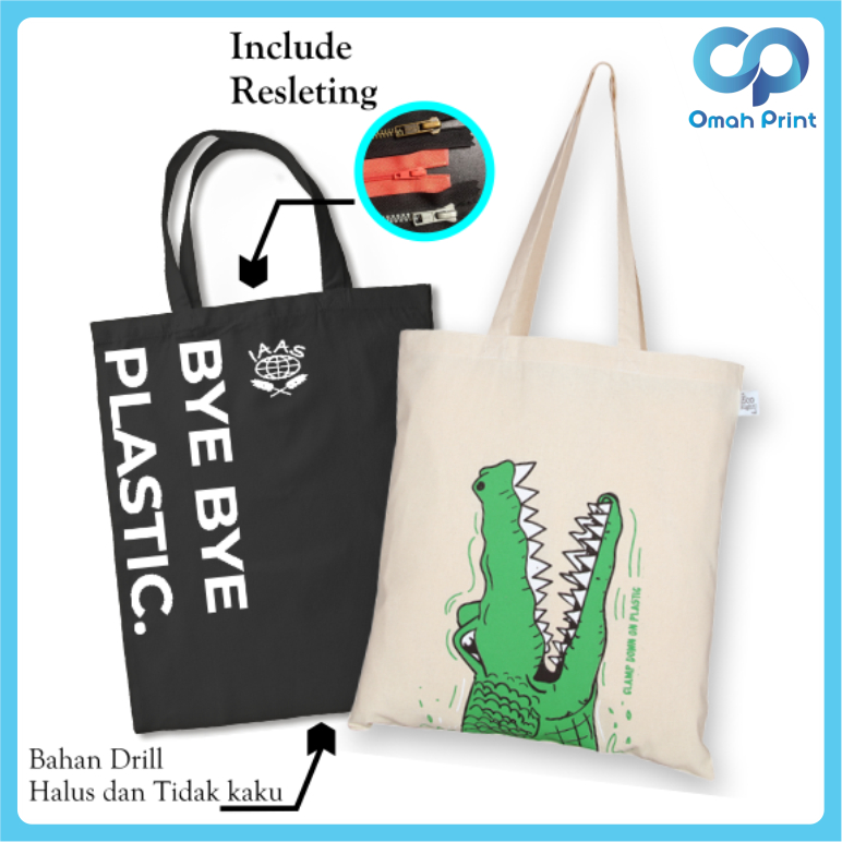 TOTEBAG SABLON SATUAN ll TOTEBAG DRILL ll TOTEBAG MURAH