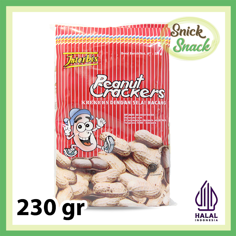 

Interbis Peanut Crackers Sandwich Biskuit Selai Kacang Enak Creamy Gurih Manis Lezat