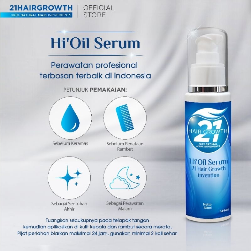 hi'oil solusi paten alami untuk mengatasi rambut rontok sebesar 100% terbukti berdasarkan uji klinis