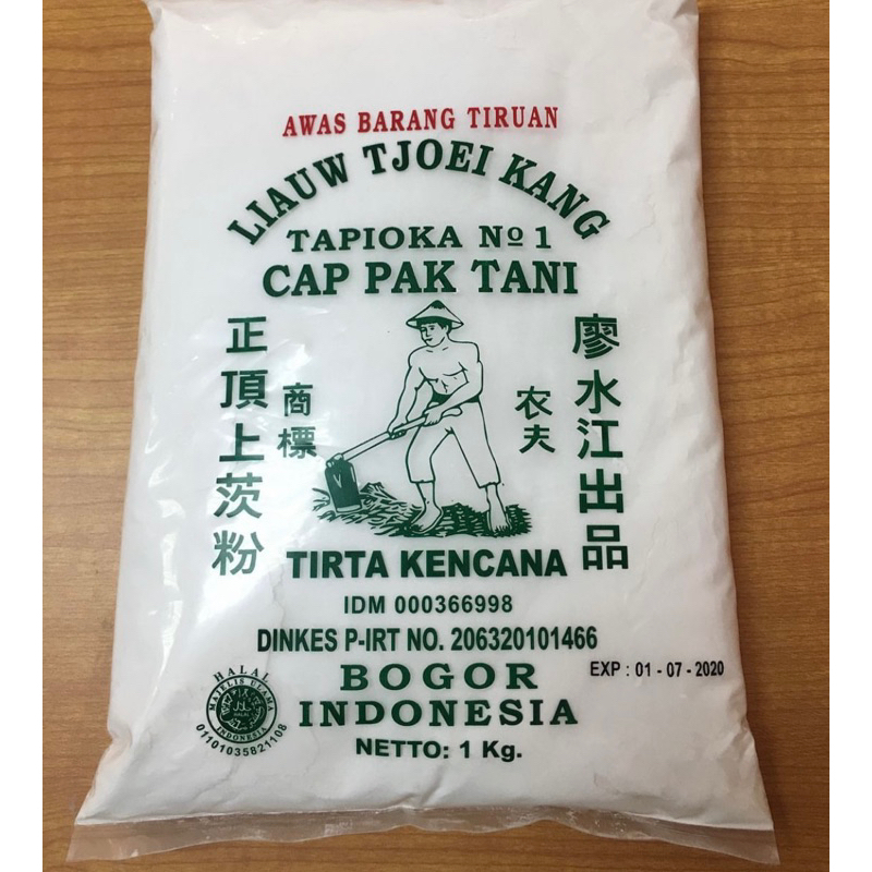 

tepung sagu tani liauw tjoei kang 1 kg / tepung tapioca liauw tjoei kang