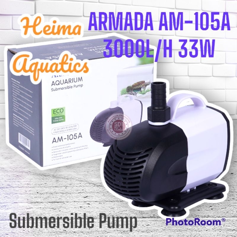 Pompa Celup Kolam Aquarium PH Armada AM 105 A
