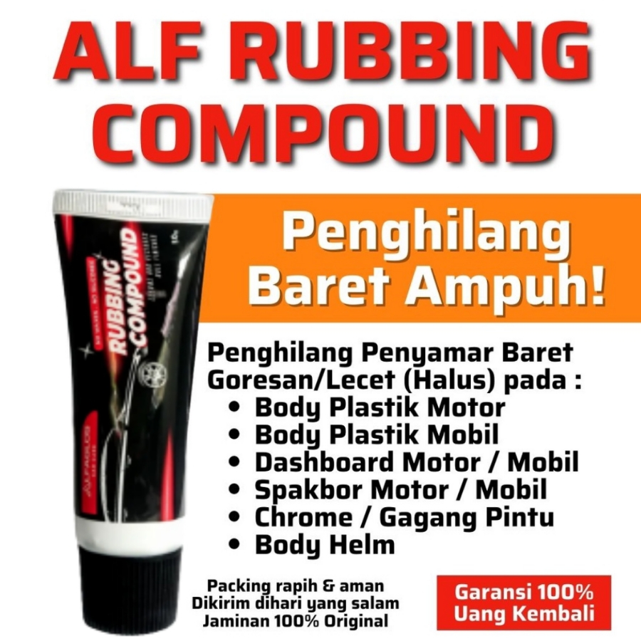 Scratch Remover/Penghilang Baret/Lecet/Body Mobil/Motor/Helm/Compond/Compound/Kompon