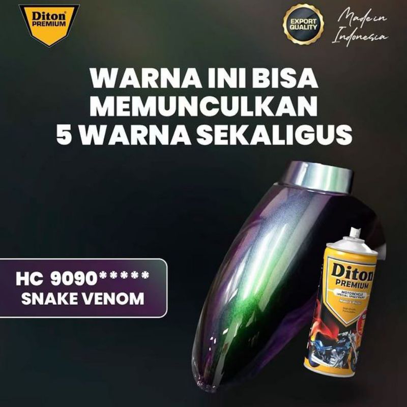 Pilok Bunglon Snake Venom 9090 Paket 4Klg Diton Premium Cat Semprot Sepeda Motor Mobil Velg