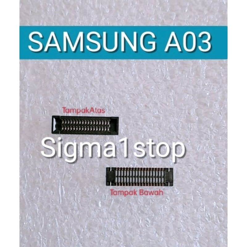 SAMSUNG A03 A035F LCD CONNECTOR  KONEKTOR SOKET LCD A03 COL 50 PIN