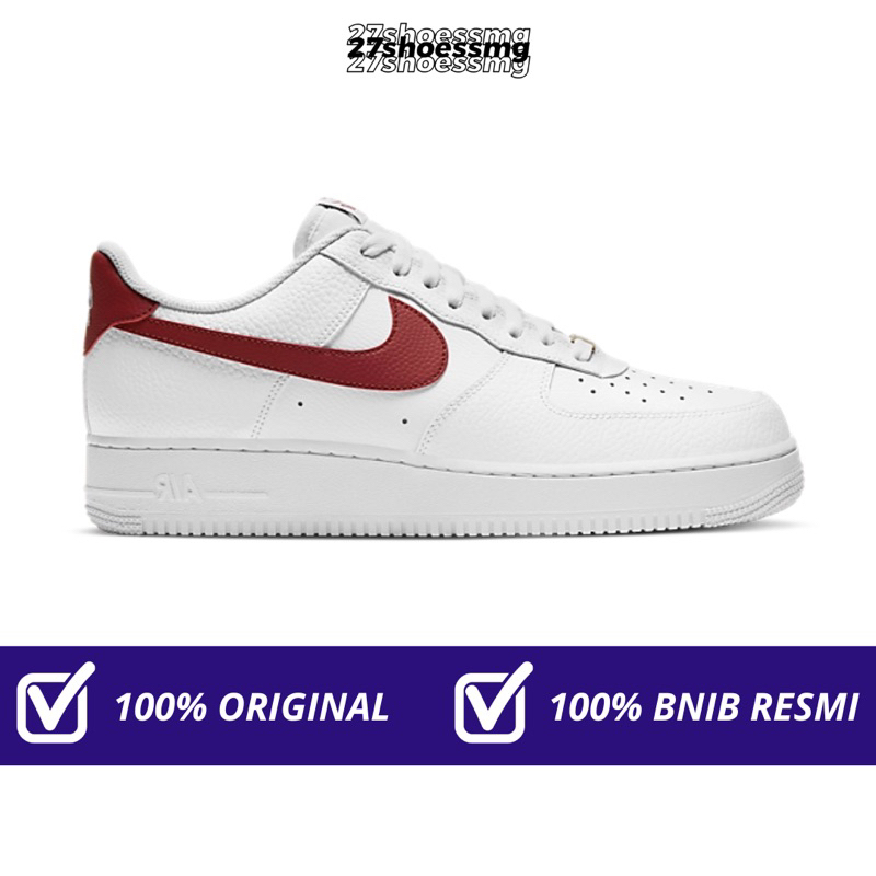 Nike Air Force 1 Team Red 100% Original Resmi Nike