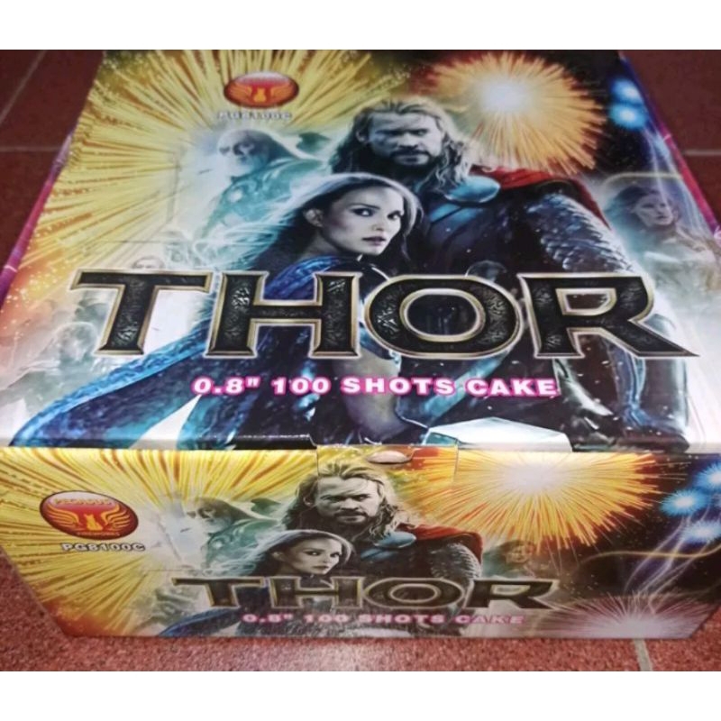 PESTA KEMBANG API 100 shot 0,8 inci THOR