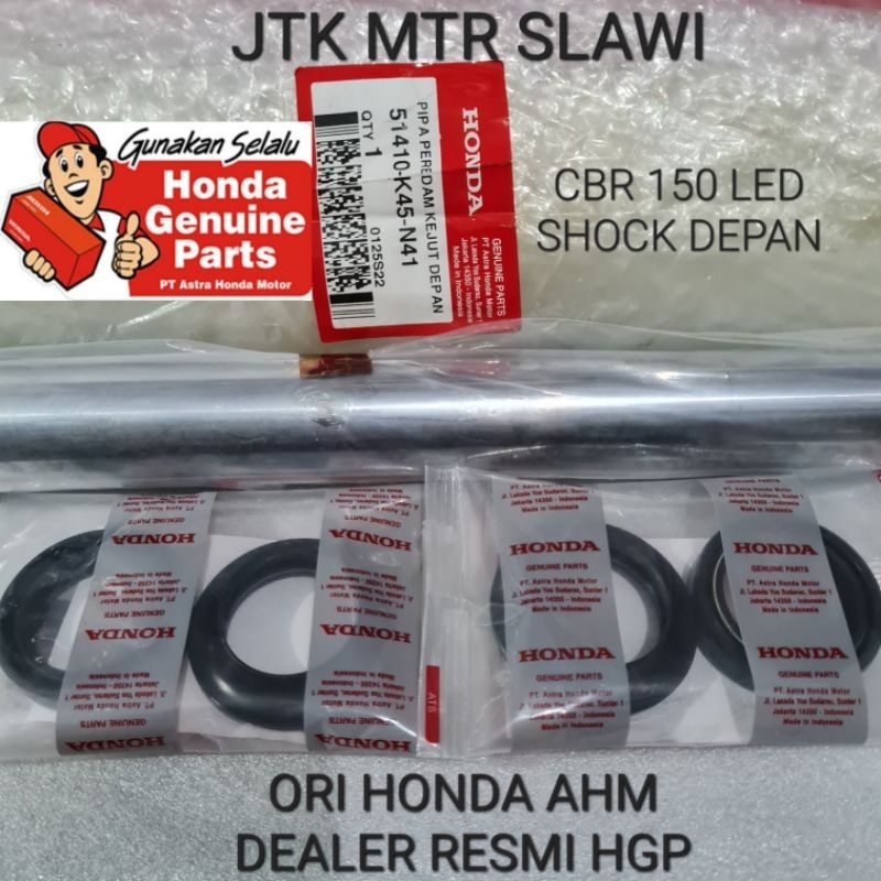 51410-K45-N41 As shock depan pipe comp fr front new cbr 150 led k45G ori honda AHM asli honda