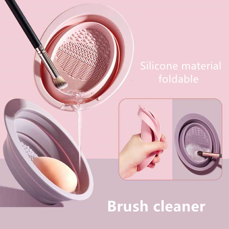 MAGEFY Pembersih Make Up Brush Sponge Powder Puff Rak Gantung Jaring Saku Keranjang Pengeringan Sponge Powder Puff Makeup Storage Basket 1343