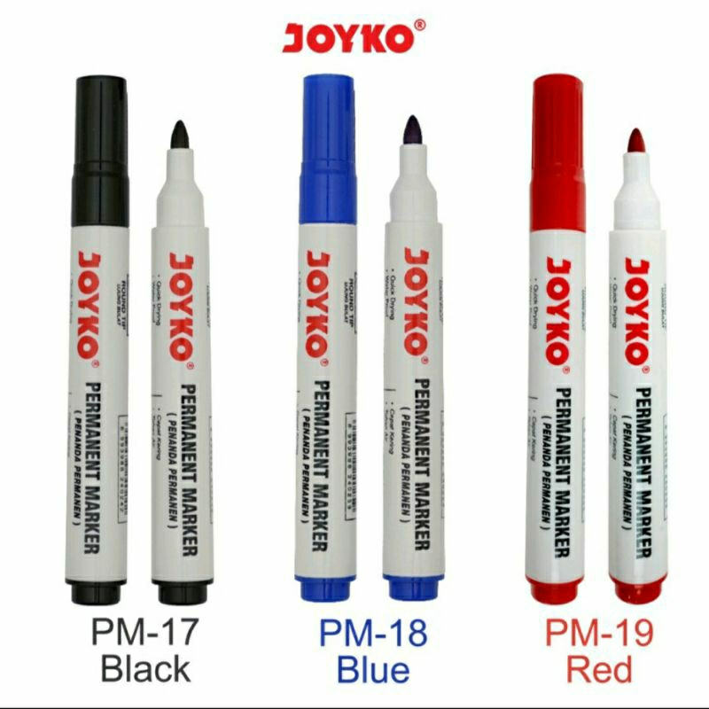 

Spidol Joyko Permanent Marker Round Tip