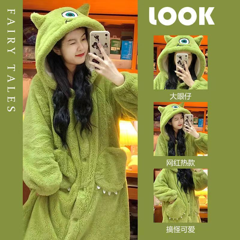 BAJU KOSTUM ONESIE PIYAMA MIKE ONE EYE SULLEY SULLIVAN YUKATA MODEL DRESS GAUN ROK KIGURUMI COSPLAY PESTA IMPOR