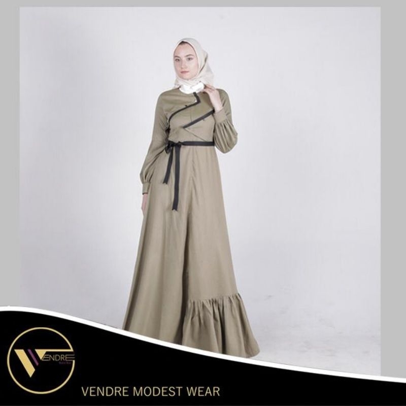 Abaya Vendre By Kursien Karzai bahan katun//gamis pesta casual wanita// gamis katun premium KK
