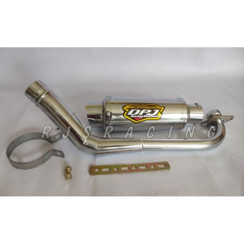Knalpot Racing DPJ Full System Beat Fi Beat Karbu Beat Street  Beat Pop ESP Beat  Duluxe Mio Sporty Smile Gear Mio M3 /J / Z /S Mio GT Xeon GT/RC Xeon karbu Soul Gt  Scoopy  Soul GT Fino Fi X Ride Spin Vario 110 Karbu Vario 125/150 Vario 160 Nex 2 Aerox