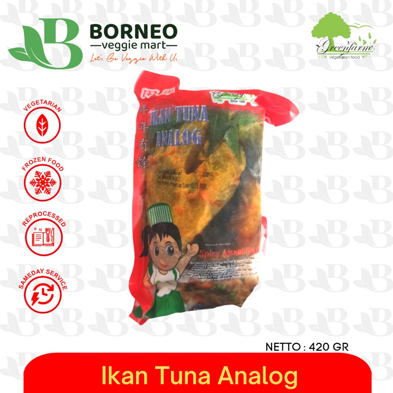 

ikan tuna analog / ikan tuna analog vegetarian