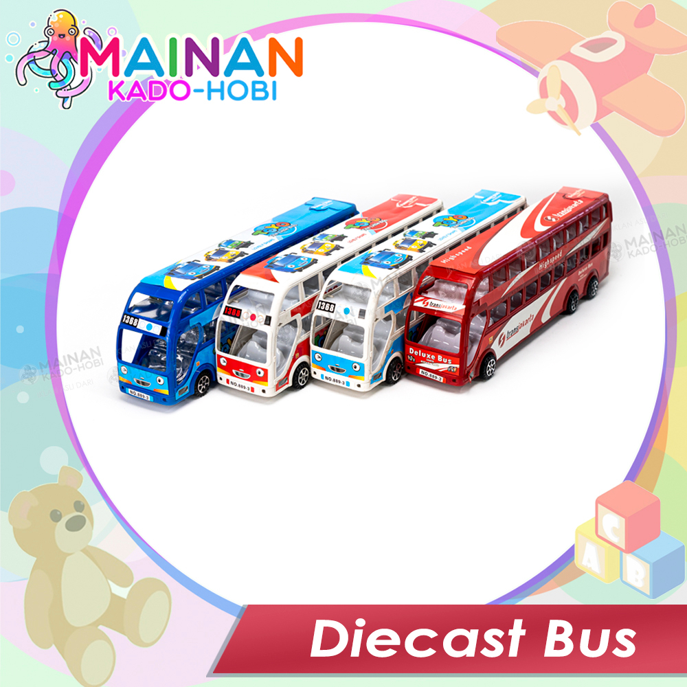 HADIAH ULANG TAHUN MAINAN MINIATUR ANAK DIECAST BUS TAYO MOBIL