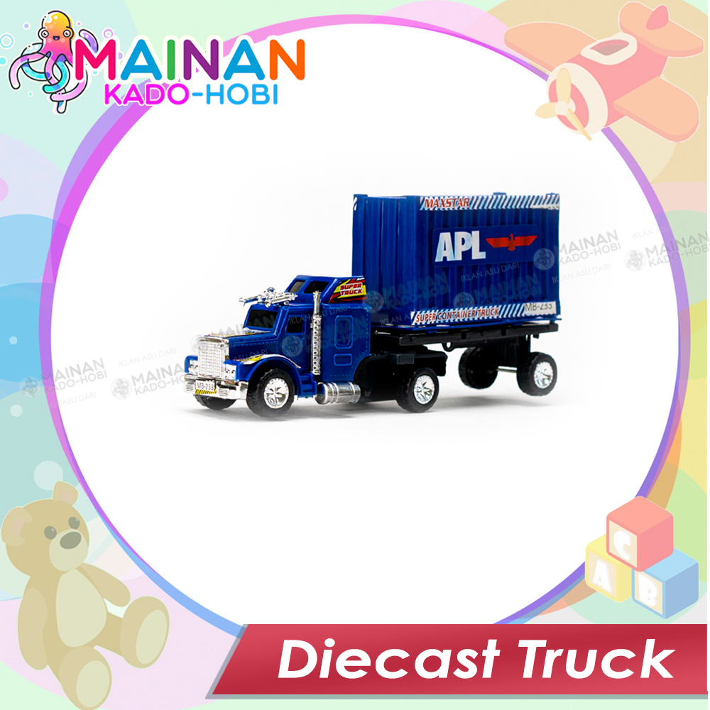 KADO ULANG TAHUN MAINAN ANAK LAKI MOBIL TRUK KONSTRUKSI DIECAST TRUCK KONTAINER