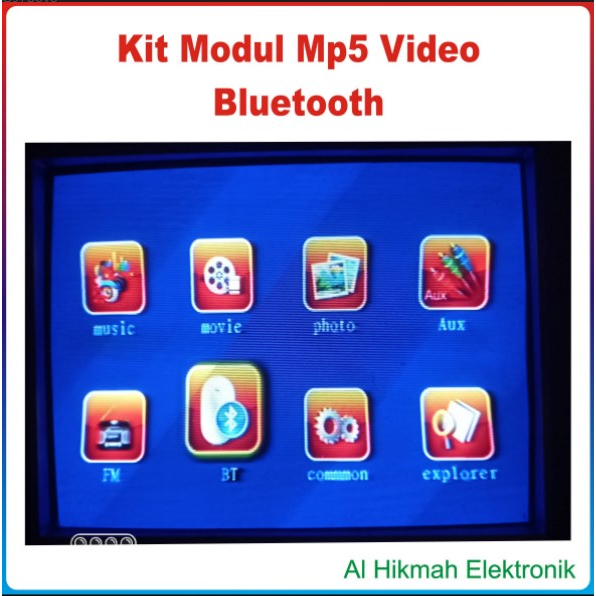 Kit Modul Mp5 Bluetooth Video Flash Screen 12 Volt