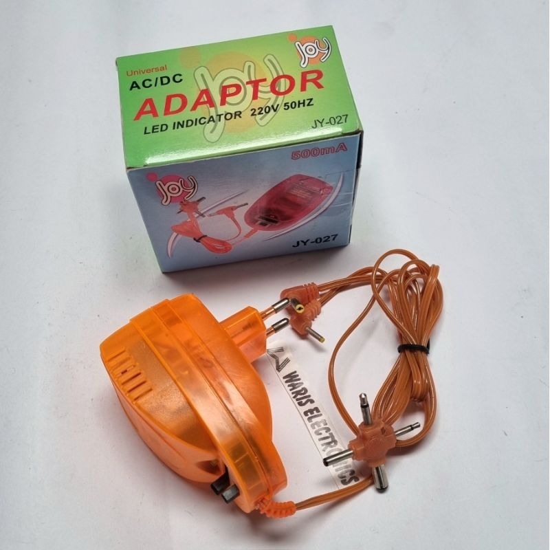 Universal Adaptor AC/DC 500 mA 1.5 V - 12 V DC