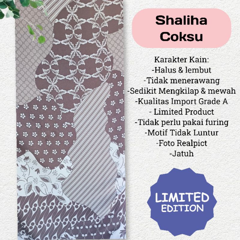 Kain Maxmara Lux motif Shaliha harga per setengah meter