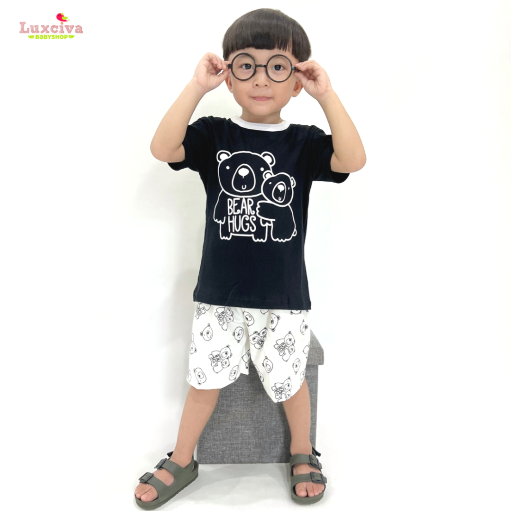 Stelan Anak Laki Laki Stelan Bayi Katun (2-4 Tahun)