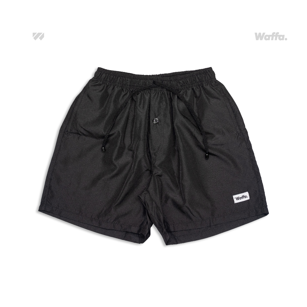 Celana pendek boxer polos model tali kancing despo waterproof waffa V2