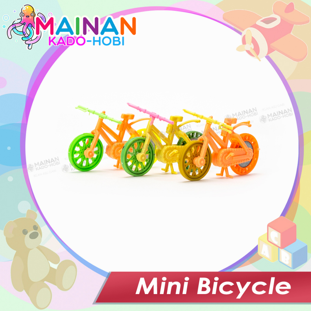 HADIAH MAINAN ANAK TRADITIONAL MINIATUR SEPEDA MINI TARIK