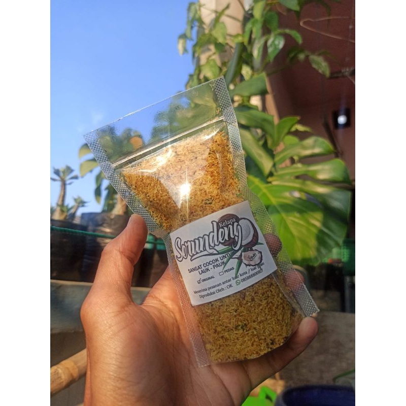 

Serundeng Kelapa Srundeng Gurih Manis Original Pedas Daun Jeruk Halal Tanpa Pengawet