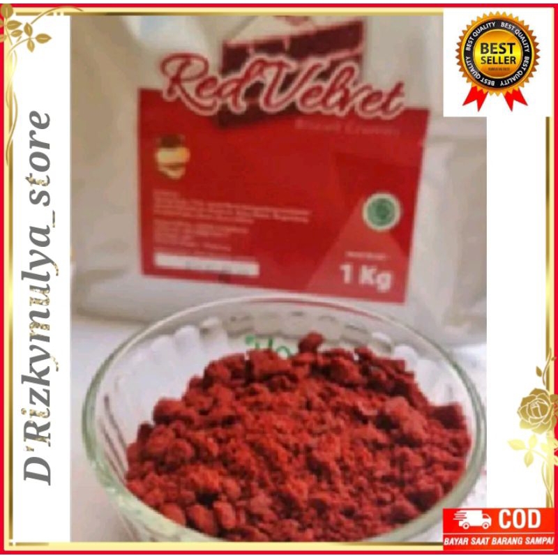 

Bubuk crumbs red Velvet halus ORI premium 1kg toping kue