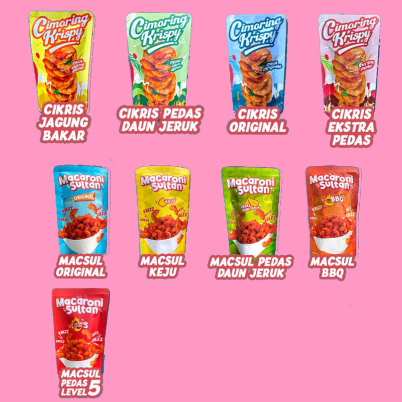 

CEMILAN CIMOL KERING KRISPY / MACARONI MAKARONI SULTAN